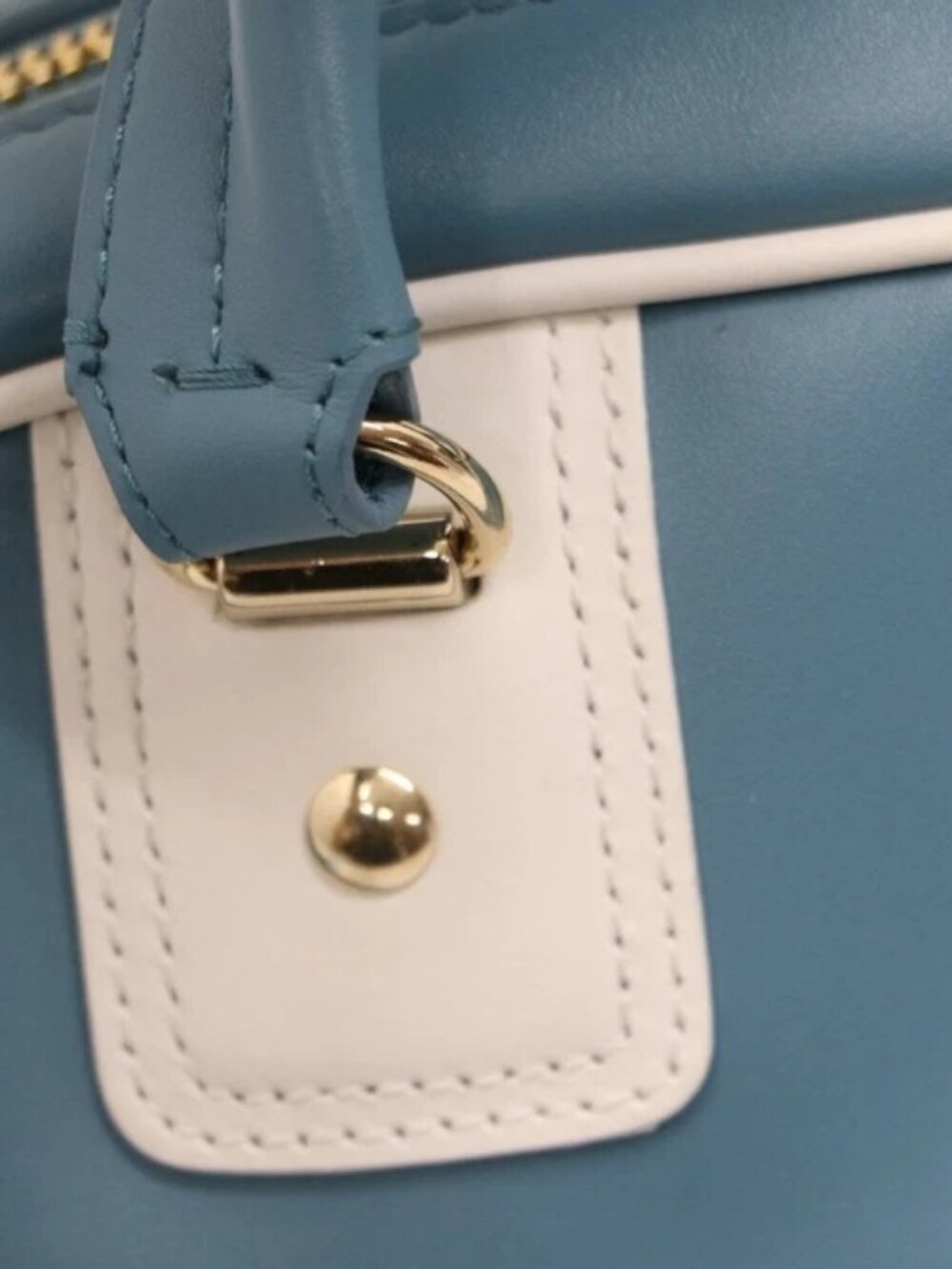 Christian Dior Calfskin Small Dior Vibe Bowling Bag - Turquoise - Picture 4 of 14
